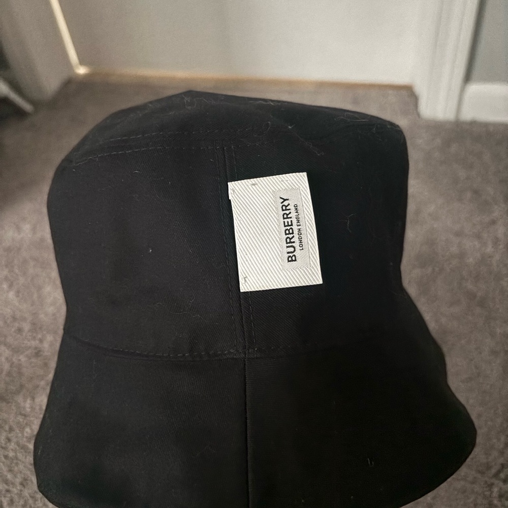 Burberry Tan and Black Striped Hat - Picture 2 of 2
